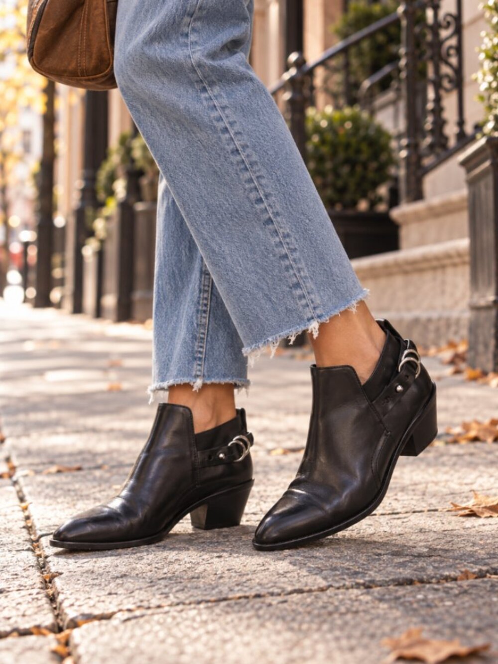 Rag & Bone Women's Sullivan Black Leather Ankle Boots EU 41 Western Rock Indie